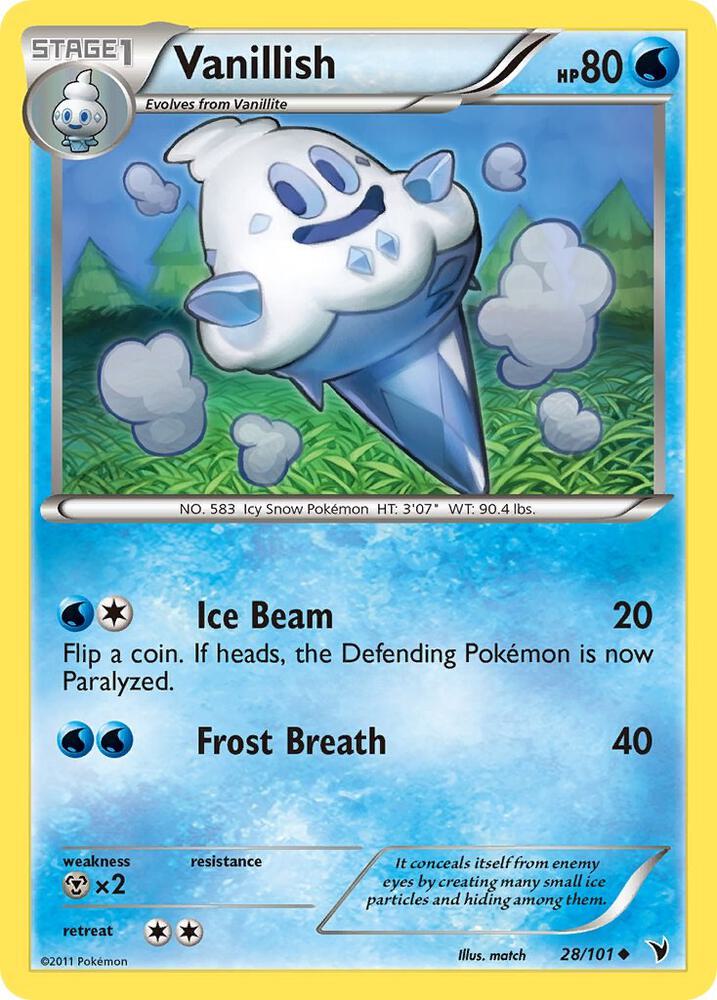 Vanillish debut card