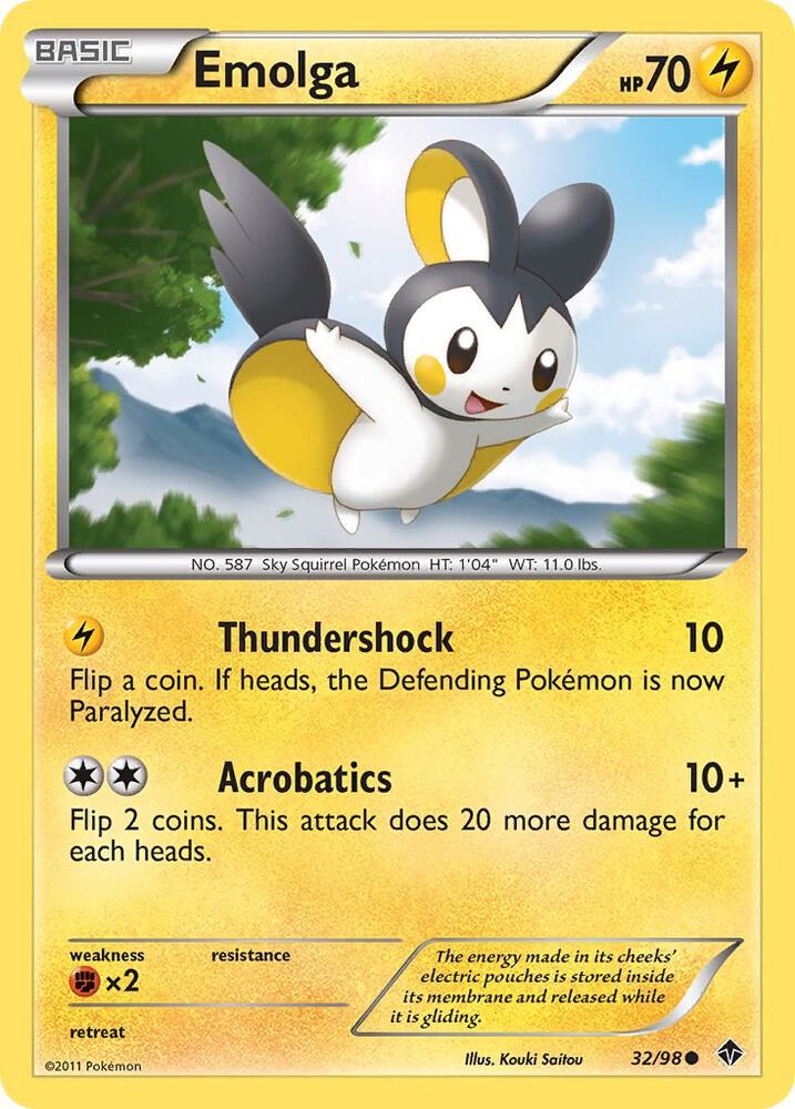Emolga debut card