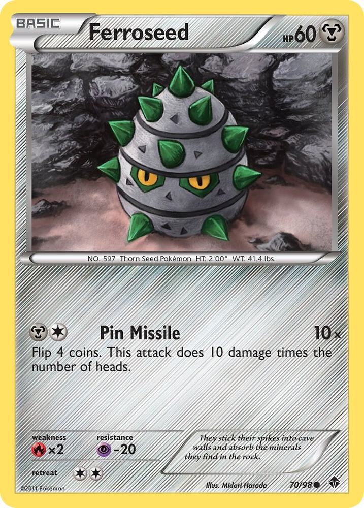 Ferroseed debut card