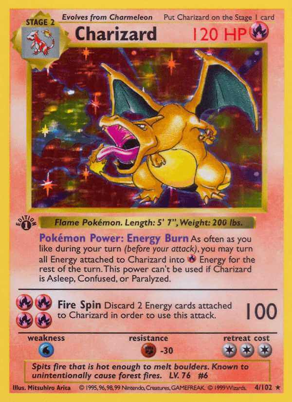 Charizard debut card