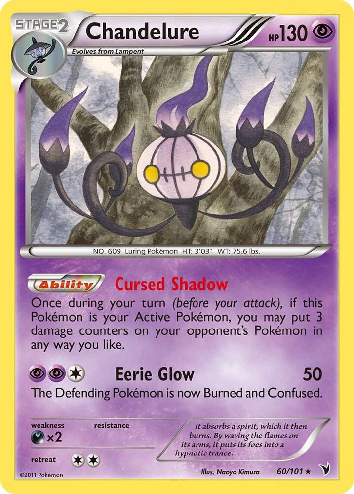 Chandelure debut card