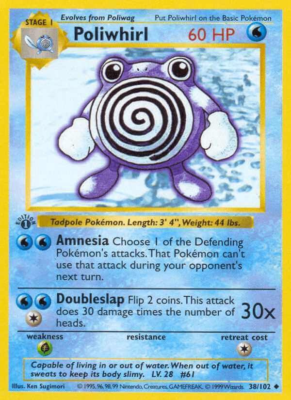 Poliwhirl debut card