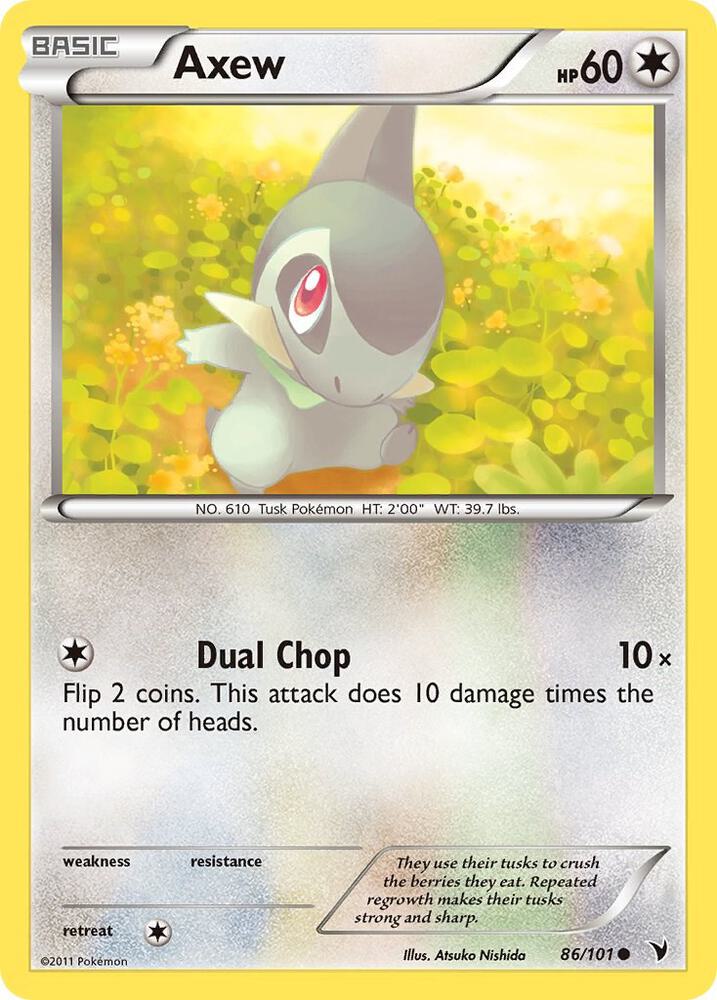 Axew debut card
