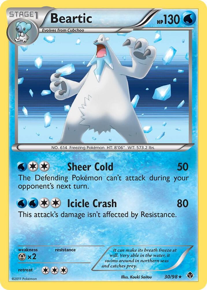 Beartic debut card