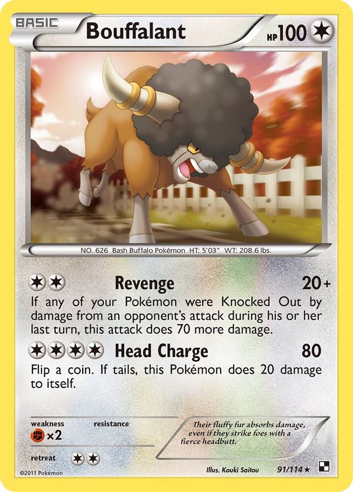 Bouffalant debut card