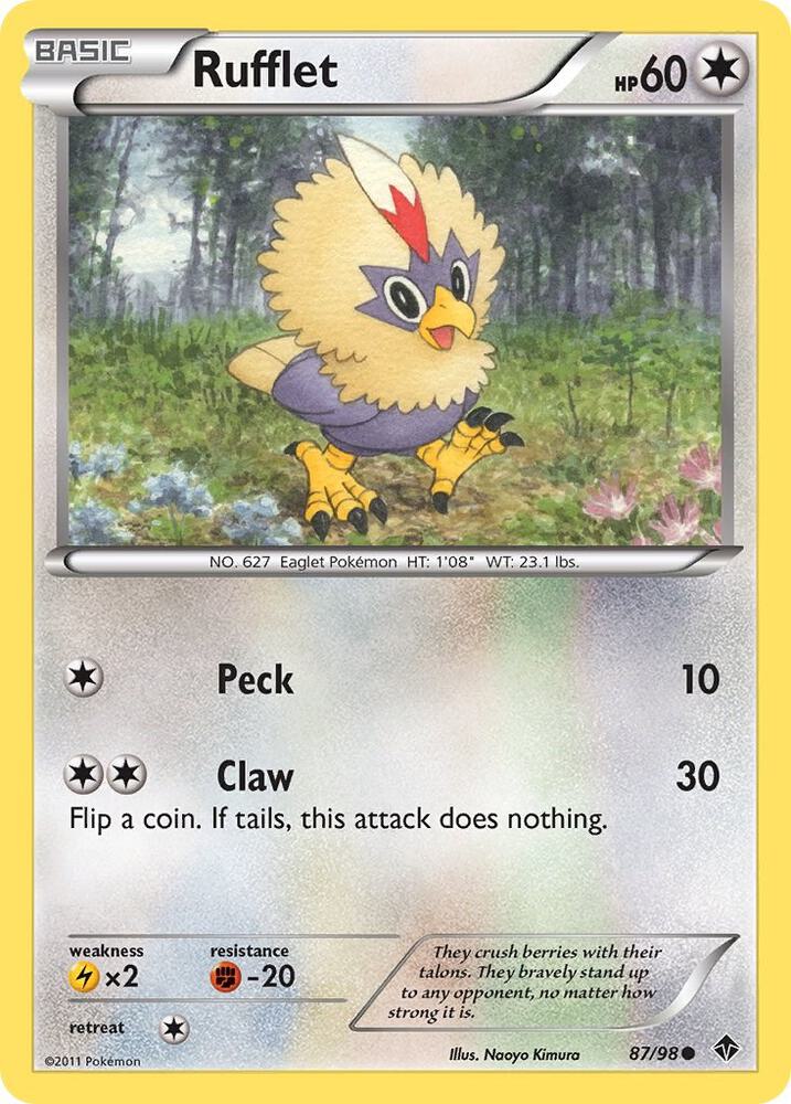 Rufflet debut card