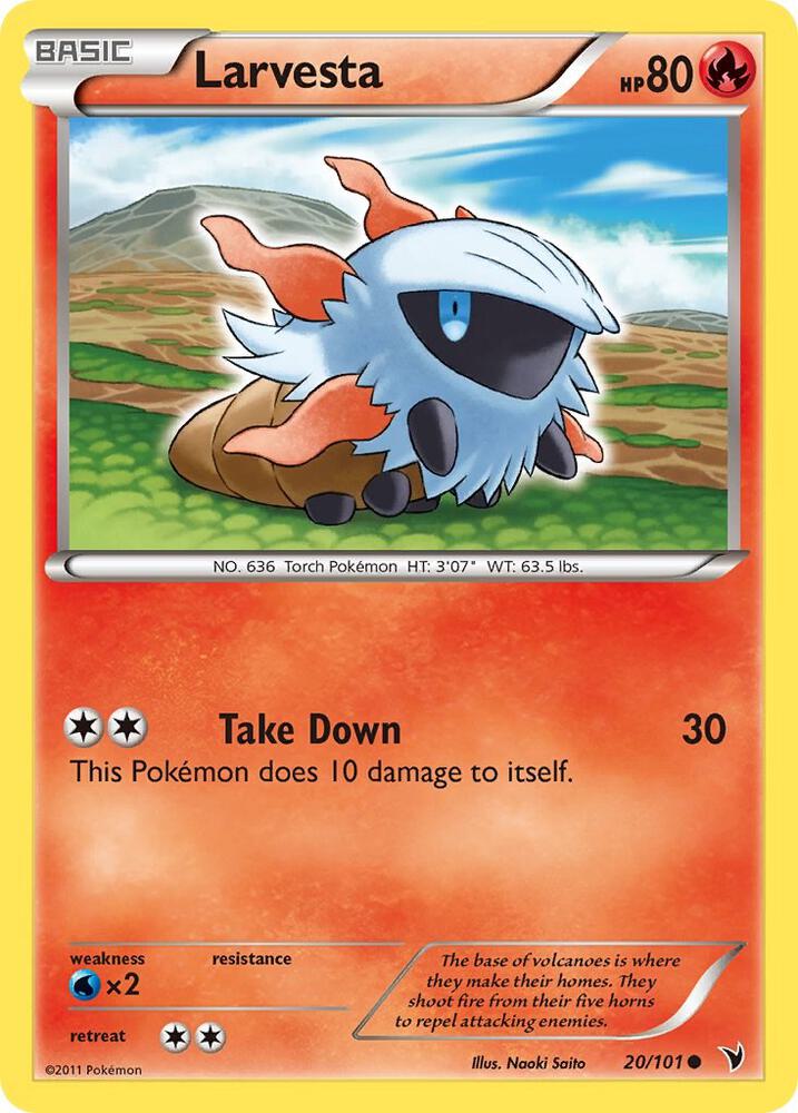 Larvesta debut card