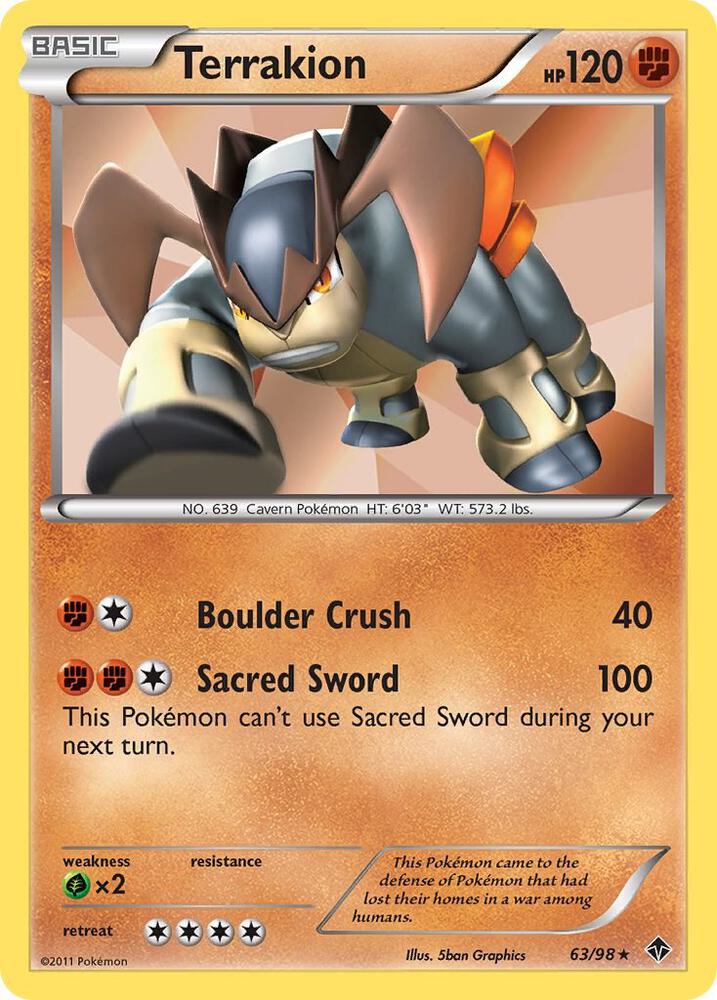 Terrakion debut card