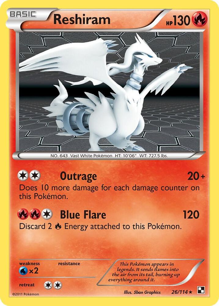 Reshiram debut card