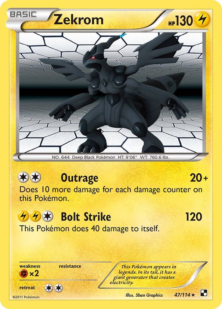 Zekrom debut card
