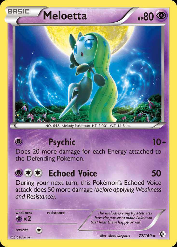 Meloetta debut card