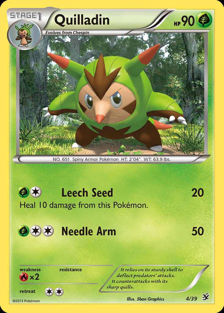 Quilladin debut card