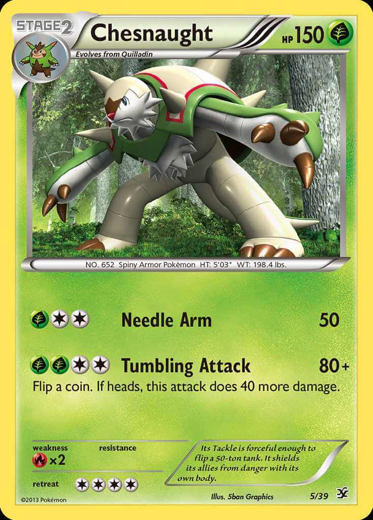 Chesnaught debut card