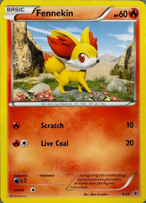 Fennekin debut card
