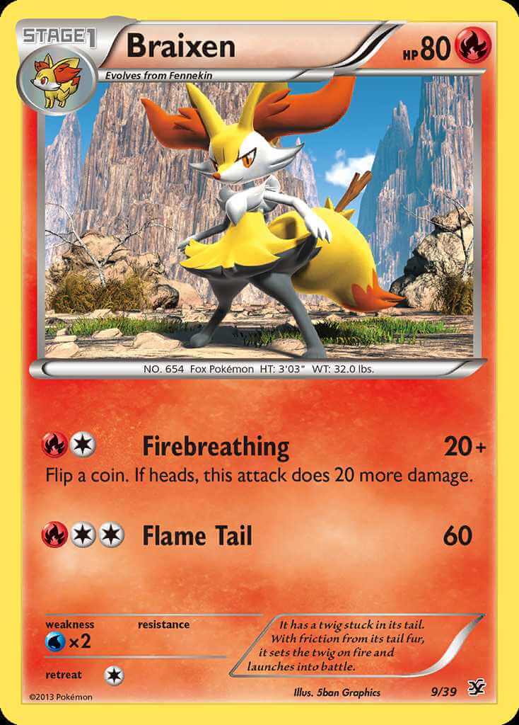 Braixen debut card