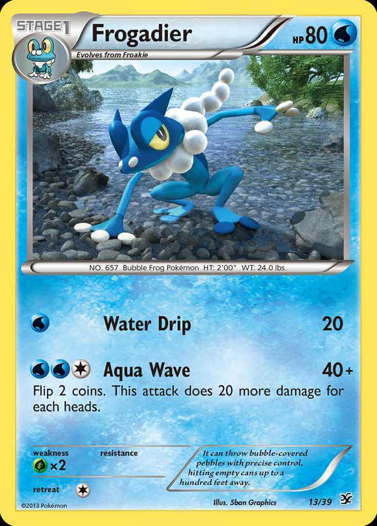Frogadier debut card