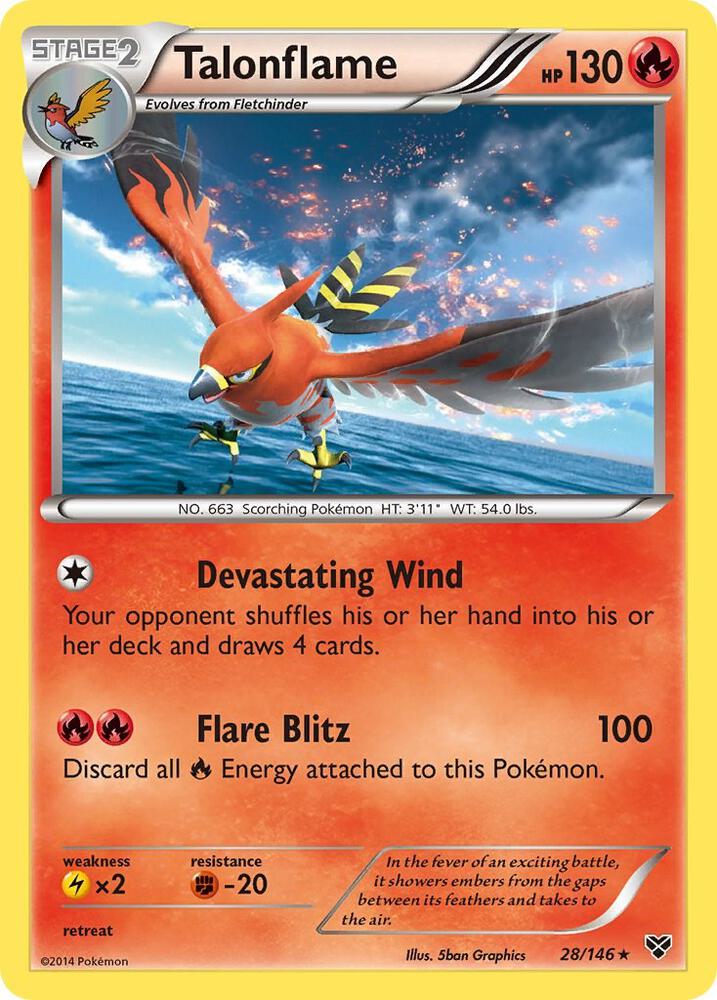 Talonflame debut card