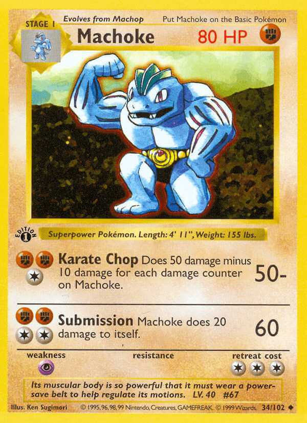 Machoke debut card