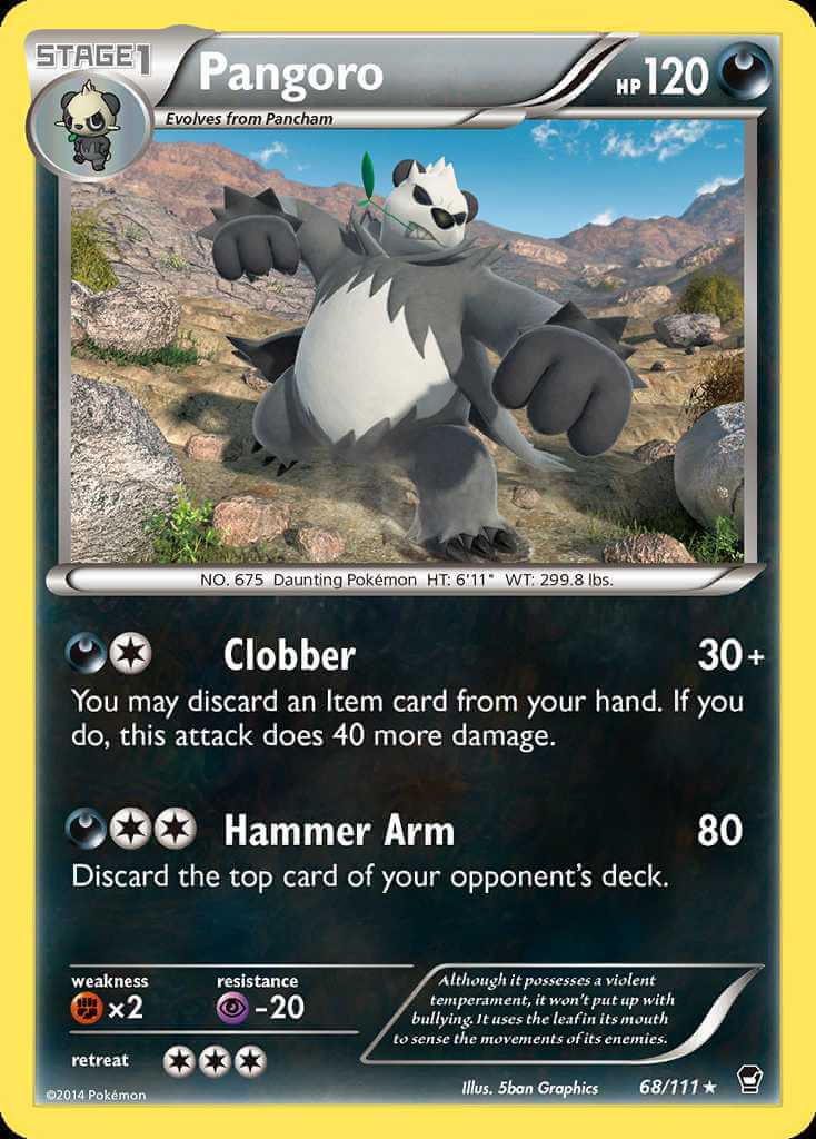Pangoro debut card