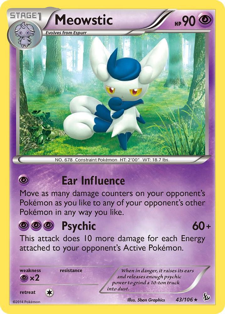 Meowstic debut card