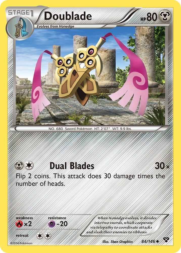 Doublade debut card