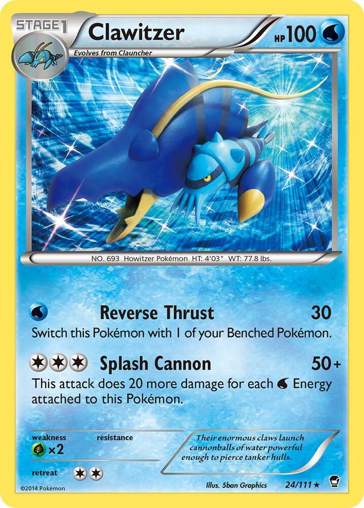Clawitzer debut card