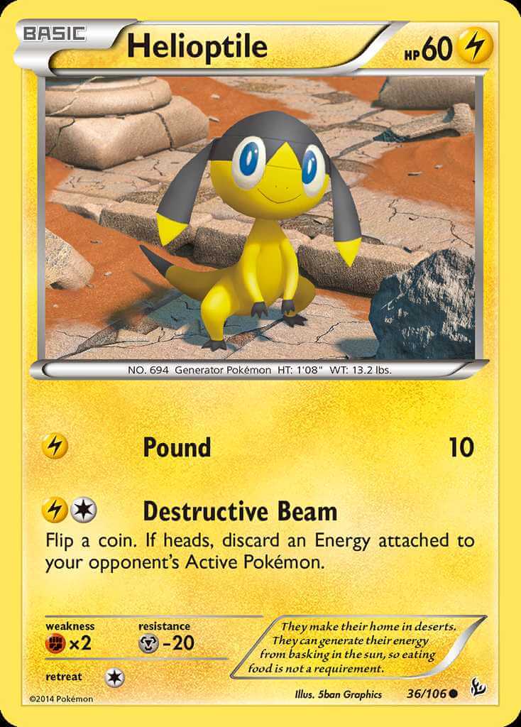 Helioptile debut card