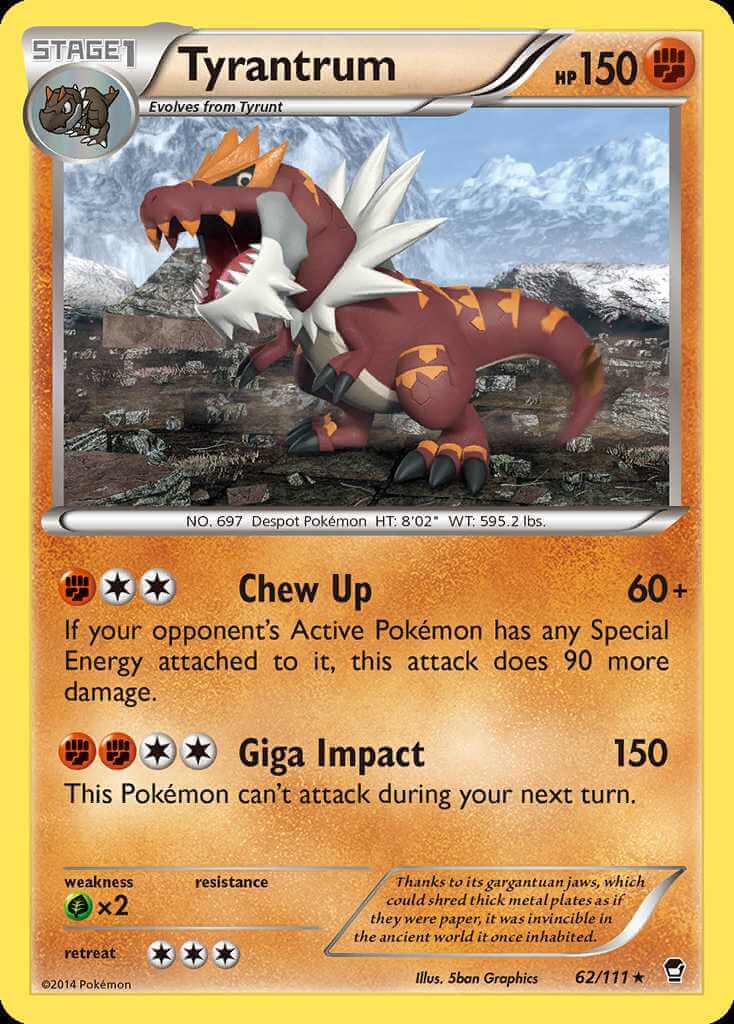 Tyrantrum debut card