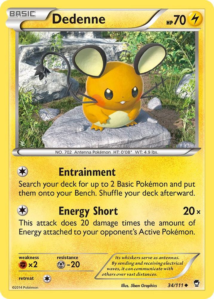 Dedenne debut card