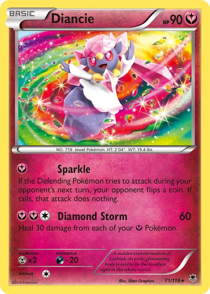 Diancie debut card