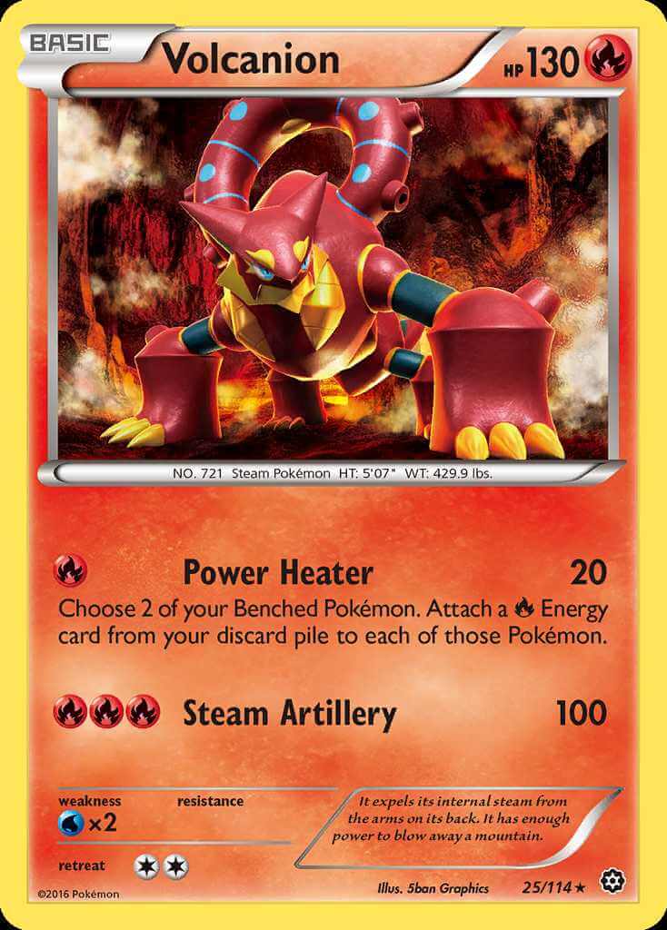 Volcanion debut card
