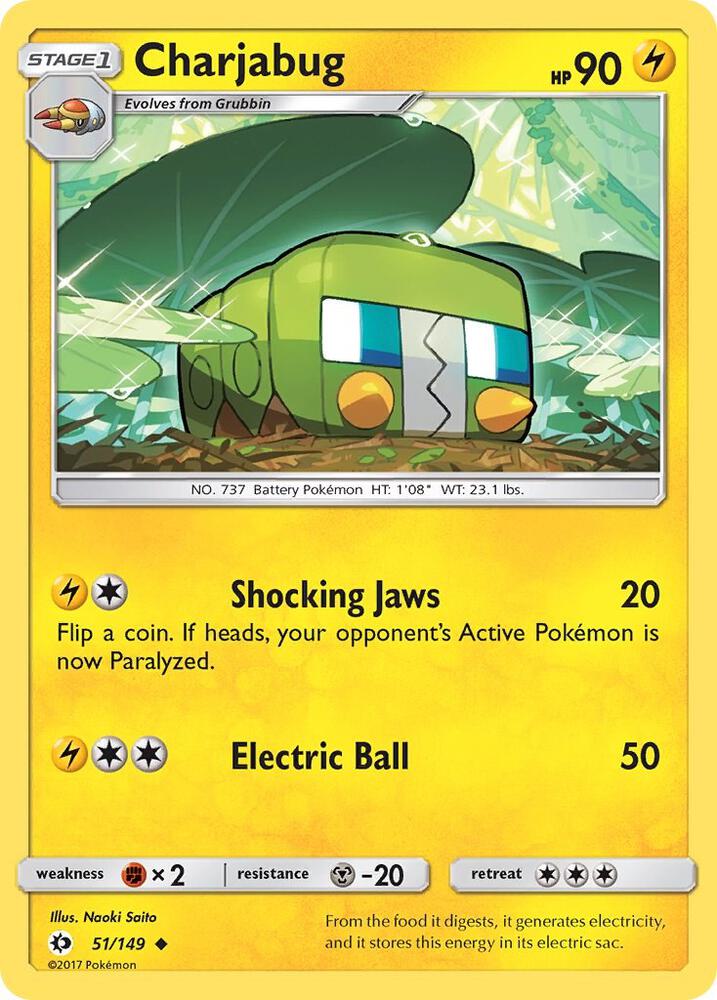 Charjabug debut card