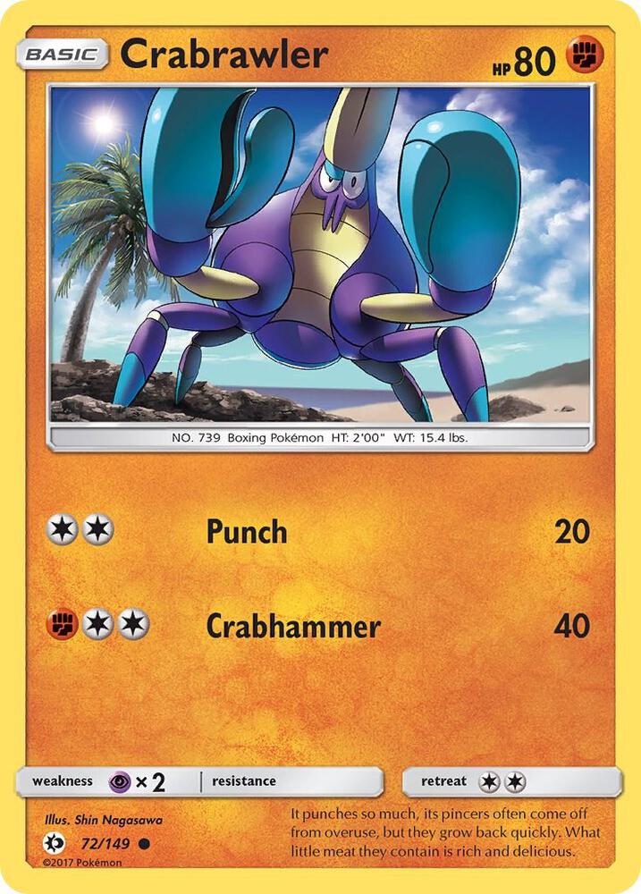 Crabrawler debut card