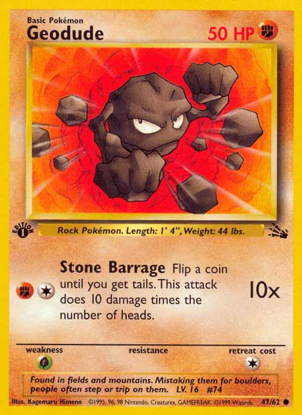 Geodude debut card