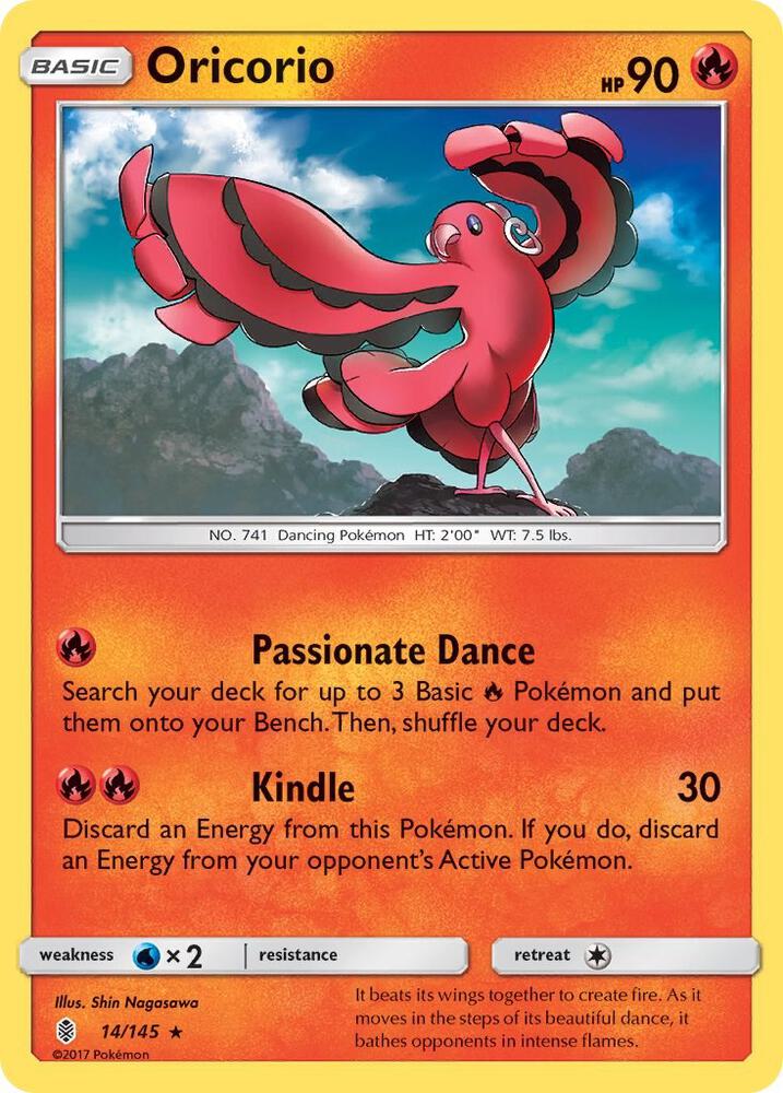 Oricorio debut card