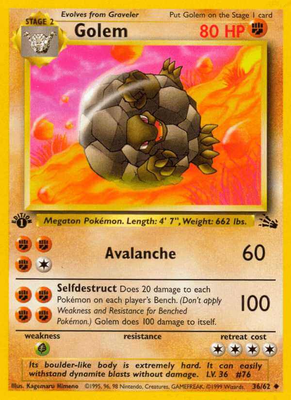 Golem debut card