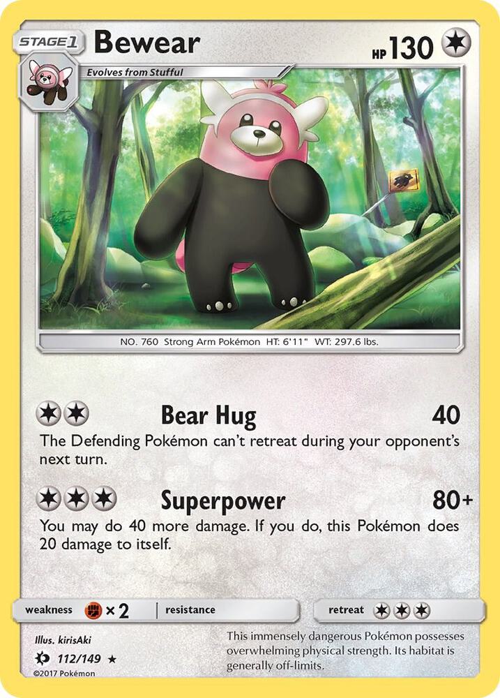 Bewear debut card