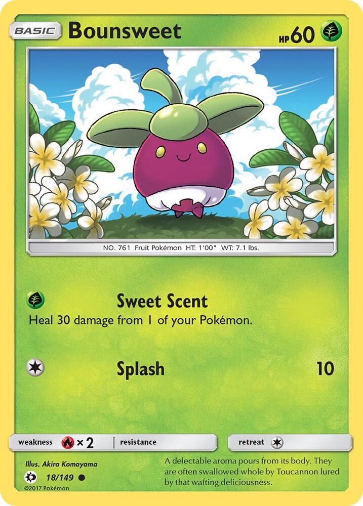 Bounsweet debut card