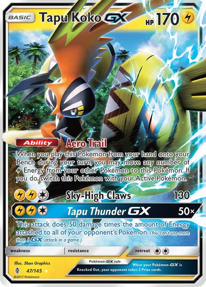 Tapu Koko debut card