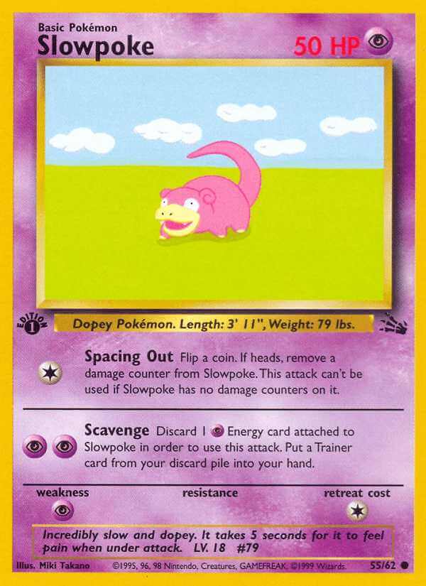 Slowpoke debut card