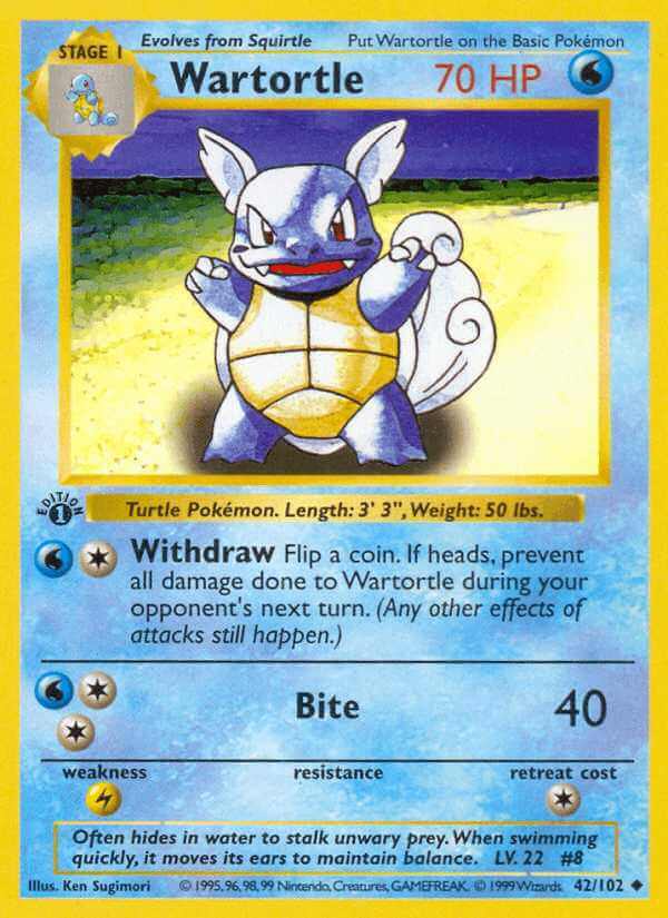 Wartortle debut card