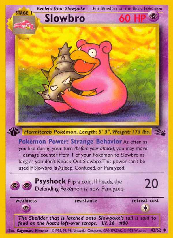 Slowbro debut card