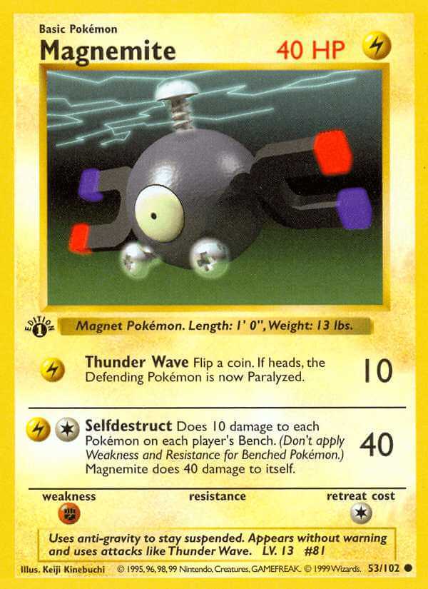 Magnemite debut card