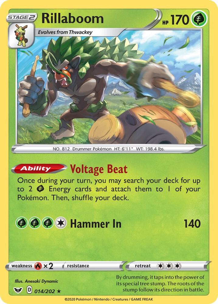 Rillaboom debut card