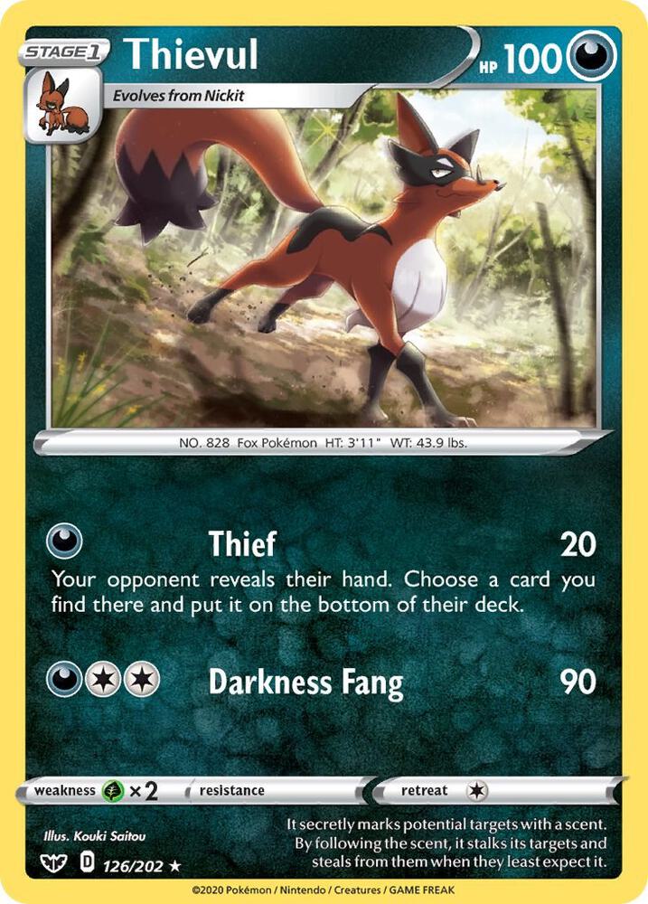 Thievul debut card