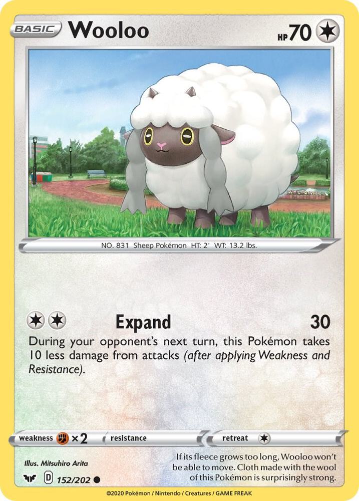 Wooloo debut card