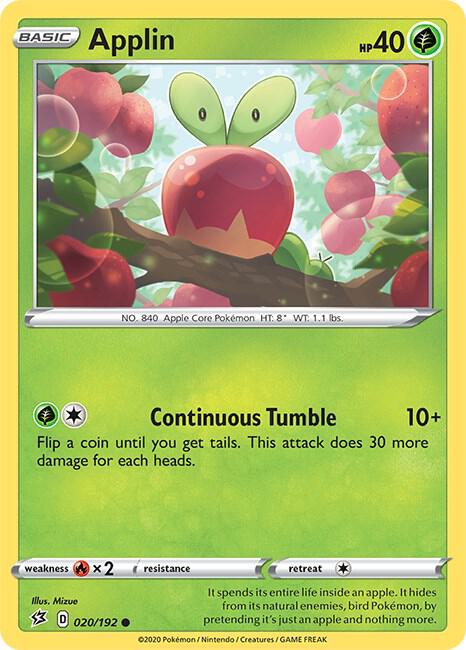 Applin debut card