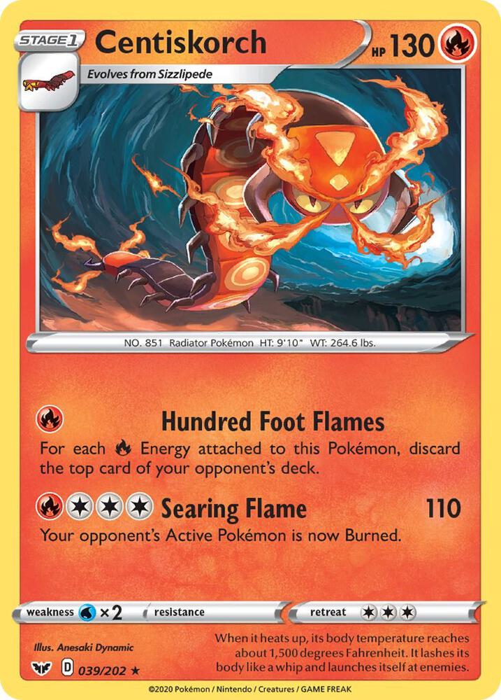 Centiskorch debut card