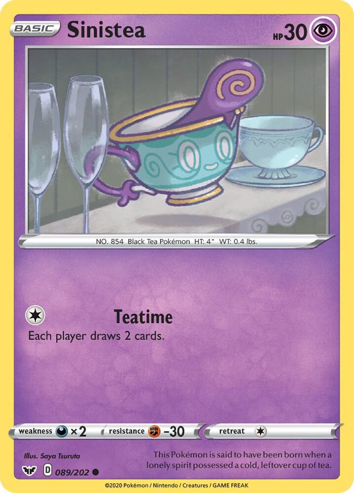 Sinistea debut card