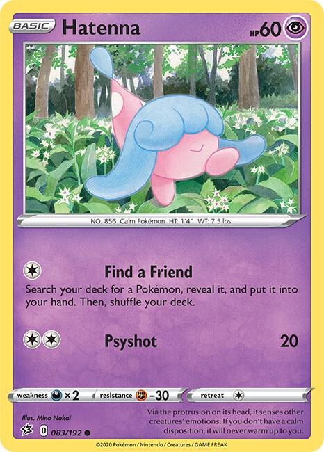 Hatenna debut card